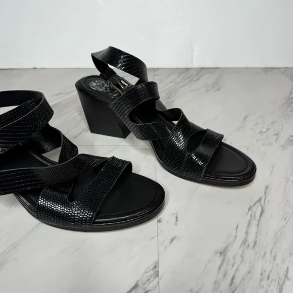 Vince Camuto Deverey Black Heeled Sandal 11M - Picture 9 of 14